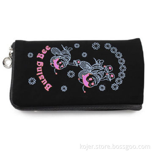 Mobile Phone Pouch with Zipper Slider and Lanyard, Made of Velvet, Ideal for Apple's iPhone 4/4S